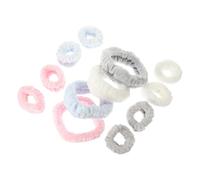 POPETPOP Supple Polyester Makeup Headband with Wristband for Ladies, Keeps Hair from Face, Elastic Hair Accessories for Washing Face or Brushing Teeth, Chic and Beautifully Decorated
