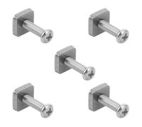 POPETPOP Surfboard Fin Screw and Plate for Quick Fin Changes and Surfboard Maintenance Stainless Steel 5pcs Effortless Installation and Secure Attachment for Sup and