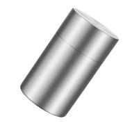 POPETPOP Tea Storage Container with Double Sealed Lids Stainless Steel Product Accessories Unique Shape Canister to Keep Food and Dry, Suitable for Tea House Accessory and Office Use