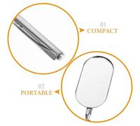 POPETPOP Telescopic Inspection Mirror Stainless Steel and Glass Construction with Retractable Design for Accurate Observation for Vehicle Mechanical Detection and Car Repair by Technicians