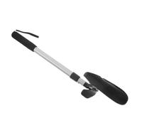 POPETPOP Telescopic Long Handle Shoehorn for Seniors with Ergonomic Handle, Plastic and Metal Construction, Sock Aid Tool to Prevent Stretching and Reduce Joint Strain, for Home and Elderly