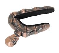 POPETPOP Tension Guitar Capo with Skull Design for Acoustic Electric Guitar and Ukulele Stable Performance Easy Installation Elegant Finish Multi Instrument Clamp Accessory