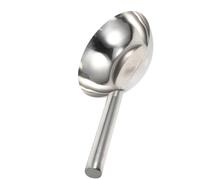 POPETPOP Thicken Water Ladle Stainless Steel Kitchen Scoop with Deep Round Handle, Wear-Resistant and Easy to Clean, for Cooking and Dining Hall Use, 41x20cm Size