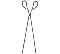 POPETPOP Thorn Clamp Extra Long Heavy Duty Iron Fire Tongs for Safe Handling of Charcoal Firewood and Trash with Nonslip Grip Ideal for Home Use