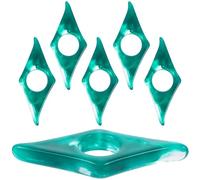 POPETPOP Thumb Page Holder 6Pcs Resin Book Accessory with Jade Green Finish, Suitable for Reading at Home and-The-Go