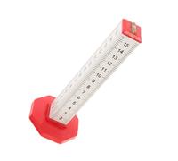 POPETPOP Tile Contour Gauge Leveling Tool with Four-Side Scale, Ruler with Bubble Level for Floor and Wall Tile Positioning, Interior Finish Measuring Equipment for Tiling and Ceiling