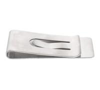 POPETPOP Tiny Money Clip Titanium Bill Fold Clip Simple Appearance Rust-Resistant Keep Items from Slipping Silver Cash Portable for Everyday Carry