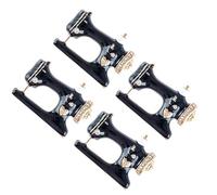 POPETPOP Tiny Sewing Machine Stitch Brooch Set 4pcs Festive Alloy Attractive Vintage Jewelry for Women Daily Wear Easy to Match Clothes