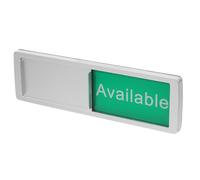 POPETPOP Toilet Vacant Occupied Sign Silver Sliding Bathroom Door Indicator for Meeting Room Restroom Privacy Display
