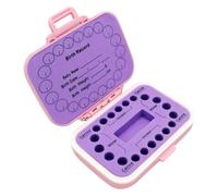 POPETPOP Tooth Keepsake Box for Pink Tooth Storage Case with Tweezers and Non-Slip Design to Commemorate and Preserve Precious Memories