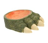 POPETPOP Tortoise Habitat Accessories Reptile Food Bowl Small Ceramic Water Basin Lizard Food Feeder Pet Feeding Bowl