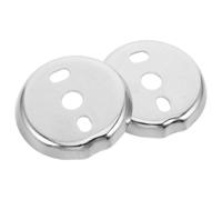 POPETPOP Towel Bar Mounting Bracket Stainless Steel with Stable Base Design and Versatile Compatibility 2pcs round 50mm Silver Wall Mount Hardware for Bathroom Bath Towel Rack Replacement