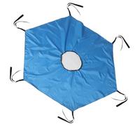 POPETPOP Trampoline Shade Canopy Cover UV Protection Sunshade Tent for 6ft Trampolines with 6 Poles, Universal Outdoor Sunproof Shelter for Garden and Play Areas