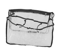 POPETPOP Transparent Beach Bag Organizer with Multiple Compartments Large Clear Handheld Tote for Clothes Sundries Water Bottles Lightweight Spacious Carrier for Travel Swimming Gym and