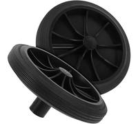 POPETPOP Trash Can Replacement Wheels with Heavy-duty Construction and Rubber Wheels for Garbage Containers 2pcs Easy to Control and Move Suitable for Home and Office Use