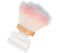 POPETPOP Travel Blush Brush with Ergonomic Abs Handle, Portable Powder Foundation Applicator for Comfortable to Hold and Smooth Makeup Application, for On-the-go Beauty Touch-ups