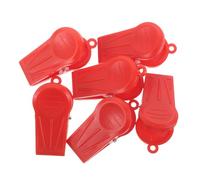 POPETPOP Treadmill Safety Clips Replacement for Emergency Stop Function 6pcs Red with Secure Fastening Mechanism Plastic Gym and Home Fitness Machines