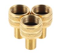 POPETPOP Truck Tire Inflator Nozzle Adapter 3Pcs Copper Valve for Semi Trucks Trailers Forklifts Portable Air Compressor Attachment 8V1/12V1