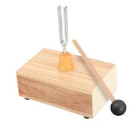 POPETPOP Tuning Fork Set with Wooden Hammer and Resonance Box Durable Acoustic Experiment Instrument for Sound Therapy Yoga Meditation and Relaxation Teaching