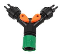 POPETPOP Two Way Y Splitter Hose Distributor with Precise Flow Control and Quick Connect Design, Leakproof Garden Water Connector for Outdoor Lawn Care and Irrigation