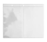 POPETPOP Universal 3-Hole Banknote Collector Album Pages, 10pcs with 2 Rows, Plastic Currency Sleeves for Banknote Protection and Storage, Suitable for Binder Use and Currency Collecting