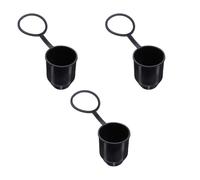 POPETPOP Universal 50mm Trailer Coupling Towing Hitch Cover with Locking Ring, 3pcs Ball Head Protective Caps with Hook for Rv and Caravan Tow Bar Protection