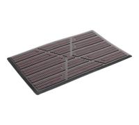 POPETPOP Universal Car Floor Mat Patch with Heel Scuff Plate and Footrest Pedal Pad for Trucks and Suvs, Made of Sturdy Pp and Pvc, Easy to Clean, Suitable for Driving Conditions