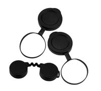 POPETPOP Universal Easy Binoculars Lens Objective Caps for Rubber Black, Protective Cover, Simple to Remove and Put Eyepieces Outdoor Telescope Use