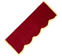 POPETPOP Upright Piano Simple Design Protective Cover Dust Protector Cover Made of Soft Pleuche Fabric with Tassels, Practical and Comfortable to Touch and Elegant Colour for Piano Keys