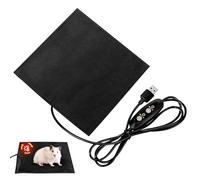 POPETPOP USB Hamster Heating Pad Carbon Fiber Lightweight Electric Blanket for Small Pets Sleeping Nest Warmer Mat Comfortable Household Pet Supply