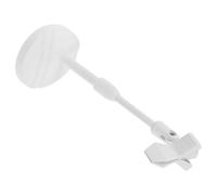 POPETPOP UV Nail Lamp Stand White 360° Rotation Mini Nail Light Holder for Gel Polish Drying Handsfree Multifunctional Bracket for Home and Salon Use