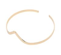 POPETPOP V-shaped Adjustable Gold Upper Arm Cuff Bracelet for Women, Opening Armlet with Geometric Metal Design, Chic Arm Jewelry Decor Suitable for Fashion Accessories