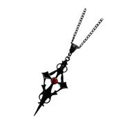 POPETPOP Vampire Necklace Black Gothic Cross Pendant Rhinestone Punk Necklace for Girl Stuff for Teens
