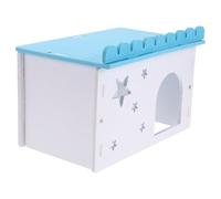 POPETPOP Versatile Hamster Nesting House Small Animal Hideout with Playing Space and Hideout Features Made of Sturdy Wood Plastic Plate Suitable for Hamsters and Small Animals