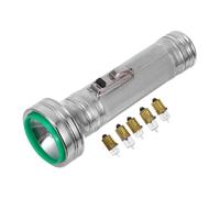 POPETPOP Vintage Iron Novelty Torch Prop, Old-fashioned 1980s-inspired Handheld Torch, Silver, Lightweight and Portable for Performances and Photography Random Style
