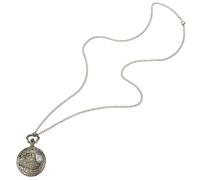 POPETPOP Vintage Pocket Watch Hollow Train Locomotive Design Quartz Chain Pendant Retro Style for Men and Women Collectors Random Style