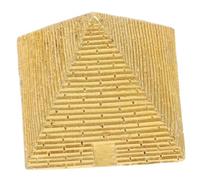 POPETPOP Vintage Resin Egyptian Pyramid Figurine Miniature Decoration for Home Office Garden Delicate Craftsmanship Lightweight Pyramid Ornament Gift
