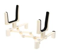 POPETPOP Violin Display Stand with Telescopic Pu Frame Portable Foldable White Compact Lightweight Design for Musical Instrument Storage and Performance