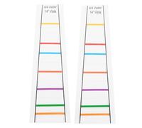 POPETPOP Violin with Beginner Pvc Markers Decals 2pcs Position Finger Markings for 4/4 Size Violins, Replaceable Stickers for Learning Scales and Finger Placement