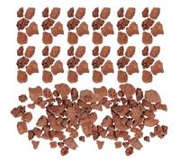 POPETPOP Volcanic Red Rock Mini Garden Stones 3-6mm 60g Bag Natural Decorative Rocks for Aquarium Diorama Sand Table Micro Landscape Fish Tank Décor