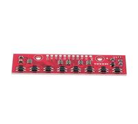 POPETPOP Voltage Level Converter Module 8-channel Bidirectional High-speed 8-bit Red Plastic and Brass Logic Level Converter for Signal Integrity and Multi-voltage Systems