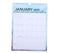 POPETPOP Wall Hanging Calendar Yo Coil Monthly Planner for Home Use with Printing and Blank Writing Space Simple Efficient Design for Scheduling and Gift Giving
