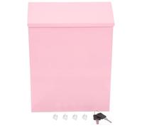 POPETPOP Wall-mounted Letter Box Multi-function Drop Box for Companies and Official Institutions for Letters Documents and Newspapers 11.8 x 9.1 x 2.4 Inches