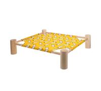 POPETPOP Washable Elevated PET Bed for Dogs and Cats Removable Cover Indoor Outdoor Camp Bed Four Seasons Use Small Pets Sleeping Hammock