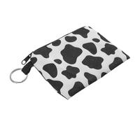POPETPOP Water-Resistant Cow Print Coin Purse Small Change Wallet for Women with Card Holder and Key Pouch Portable Wallet Pouch for Coins and Cash Storage