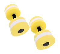 POPETPOP Water Weights to Strength and Tone Muscles for Pool Exercise 2pcs Aquatic Dumbbells Eva Foam Ring Shape Stable Surface Lightweight Water Dumbbells