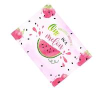 POPETPOP Watermelon Theme Birthday Photo Backdrop Cloth Advanced Printing Technology and Lightweight Design for Photo Booth and Anniversary Celebrations