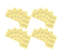 POPETPOP Waterproof Label Stickers for Spray Bottles and Shampoo Dispensers, 20 Sheets Strong Adhesion Paper Stickers, Yellow Bathroom Organizer Labels for Travel and Home Use