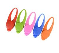 POPETPOP Waterproof Silicone Dog LED Pendant, Pet LED Pendant with Flashing Light, Easy to Attach, Suitable for Backpack Or Keychain, 5pcs Pack