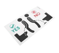 POPETPOP Waterproof Urinal Target Stickers, Self-Adhesive Toilet Reminder Decal for Office and Home Bathroom Cleanliness